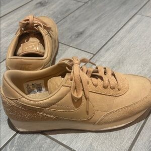 Nike Light Tan Suede Casual Sneakers